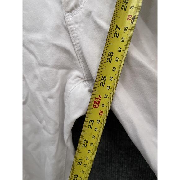 AG Adriano Goldschmied Jeans Womens 27 White The Prima Crop Cigarette Raw Hem - Picture 6 of 11